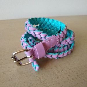 NWOT H&M Lavender & Baby Blue Skinny belt